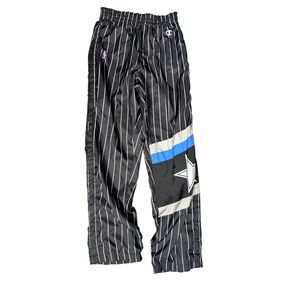 Vintage 90s Champion Orlando Magic NBA Warm Up Pants Pinstripe Star Mens Medium